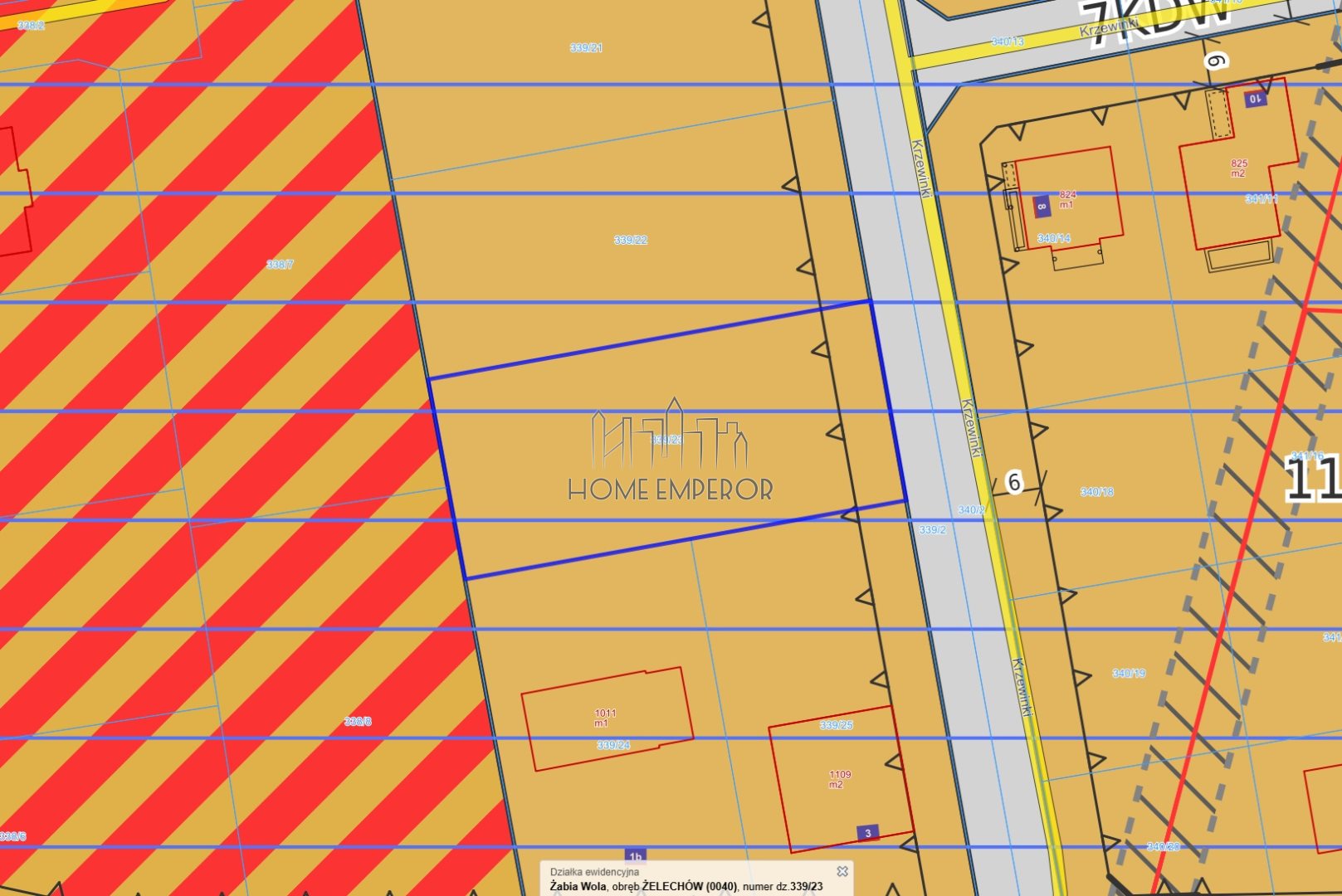 Działka budowlana 1 300 m², Żelechów