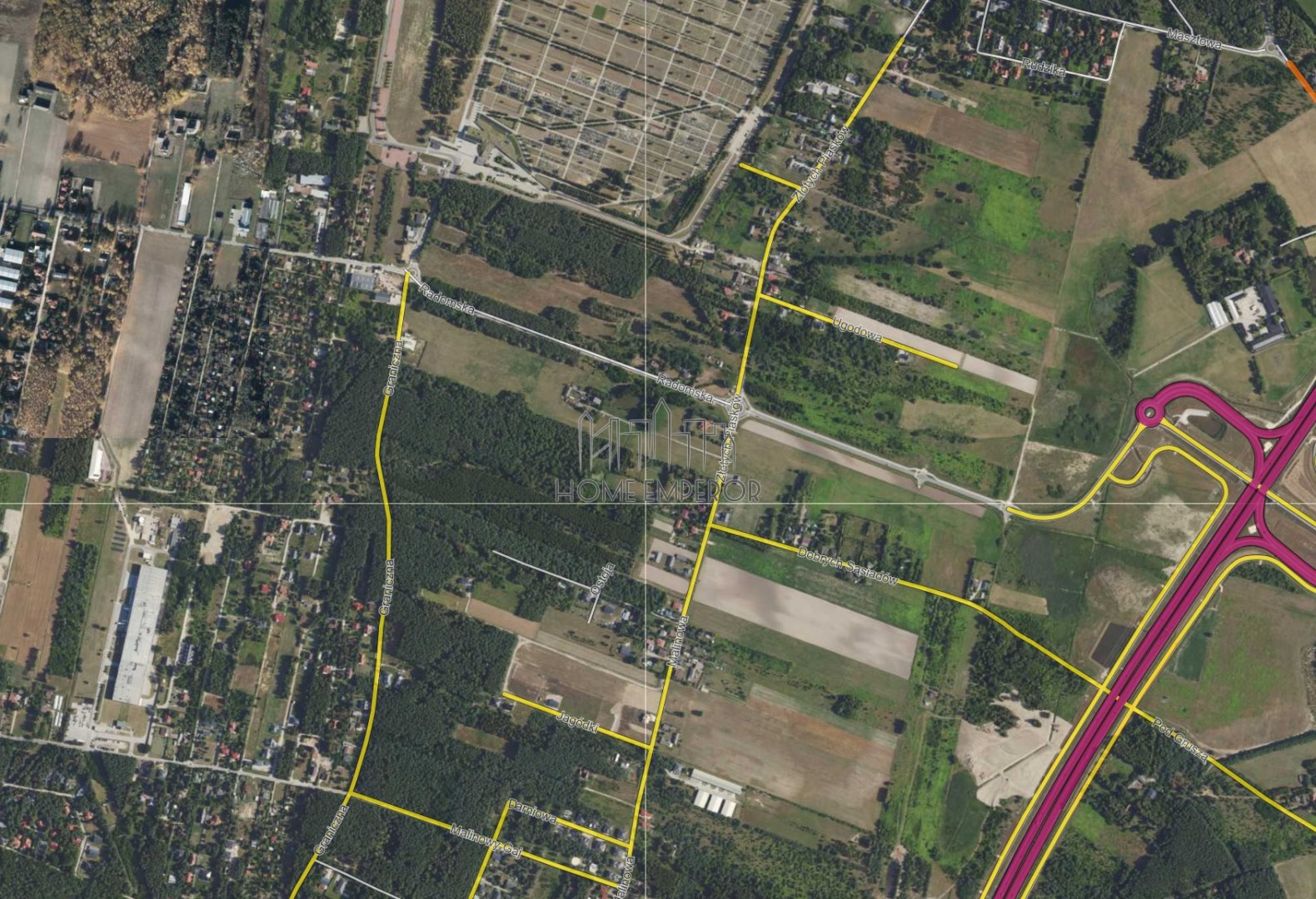 Działka budowlana 1,13 ha, Antoninów
