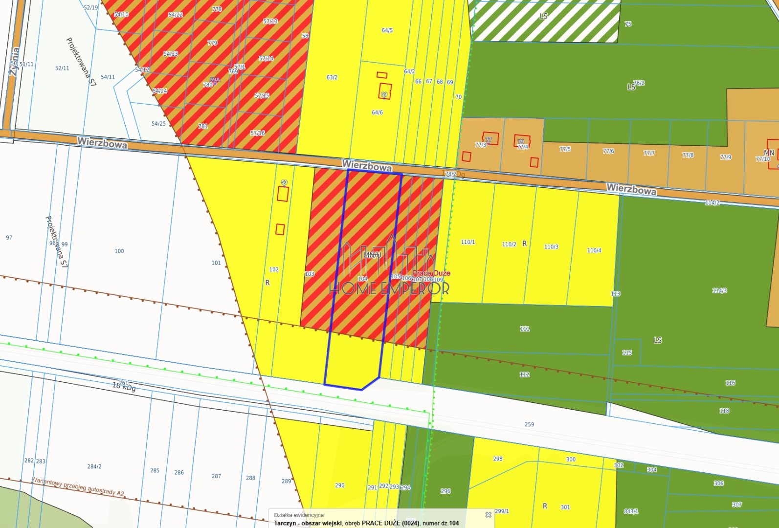 Działka budowlana i inwestycyjna 8 466 m², Prace Duże