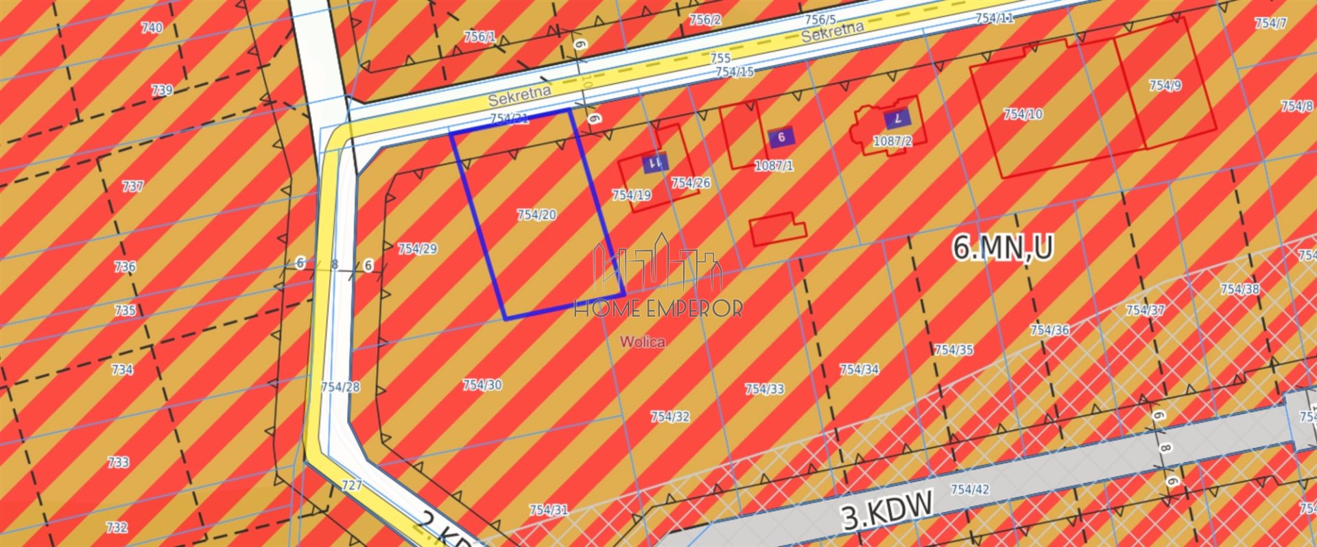 Działka budowlana i inwestycyjna 1 000 m², Wolica