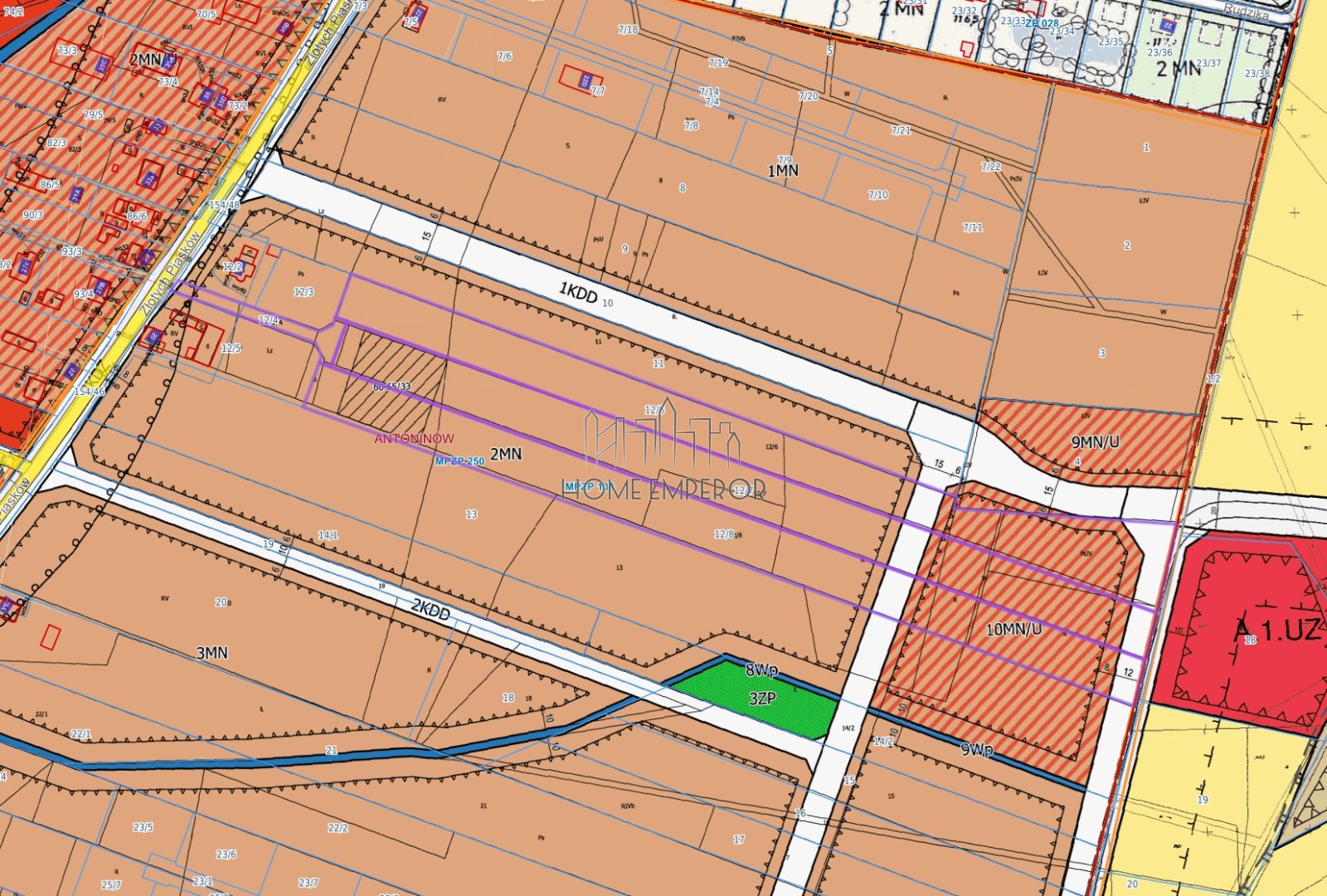 Działka budowlana i inwestycyjna 3,02 ha, Antoninów