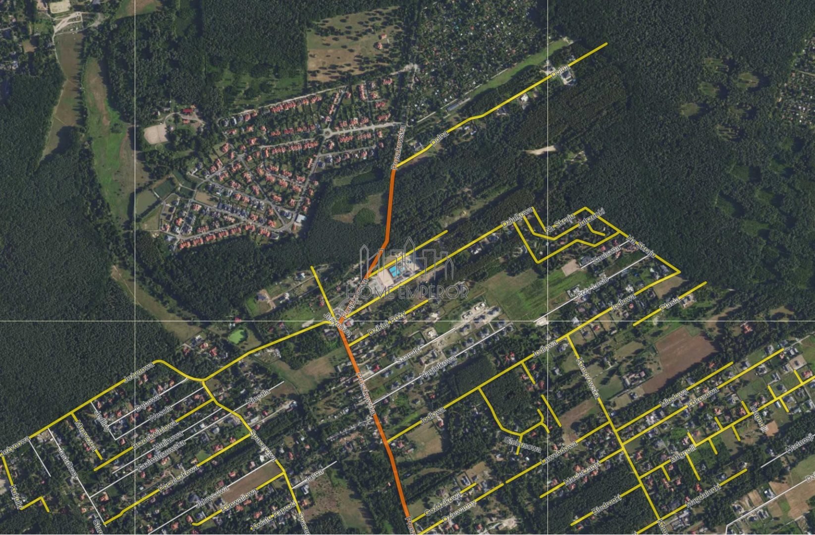 Działka budowlana 2 000 m², Strzeniówka