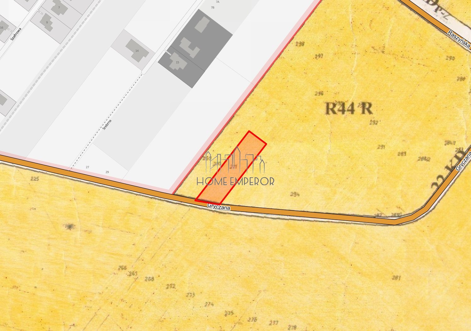 Działka rolna 2 400 m², Podolszyn