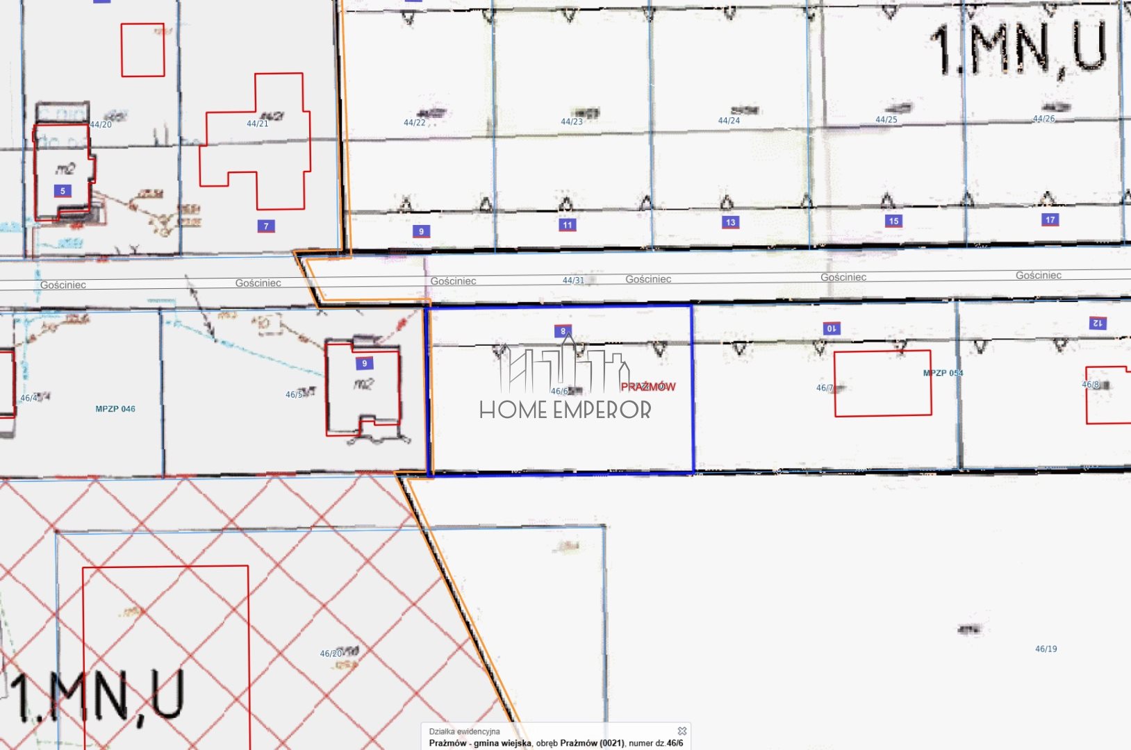 Działka budowlana i inwestycyjna 1 000 m², Prażmów