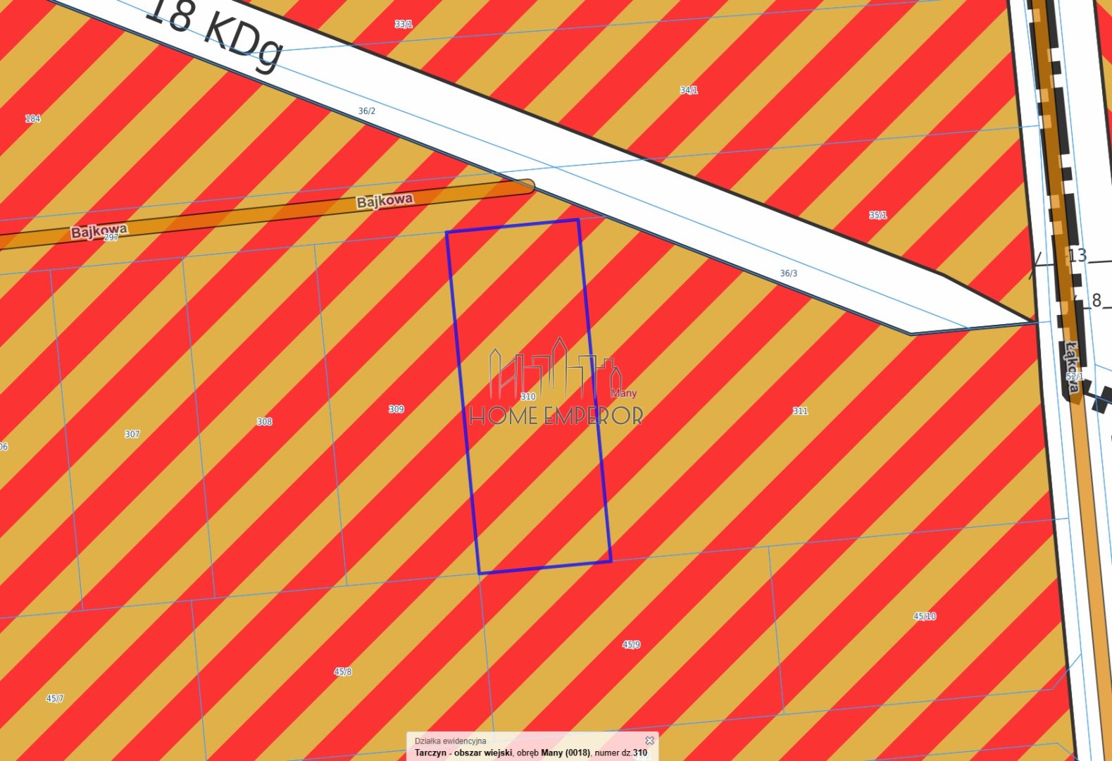 Działka budowlana i inwestycyjna 1 000 m², Many