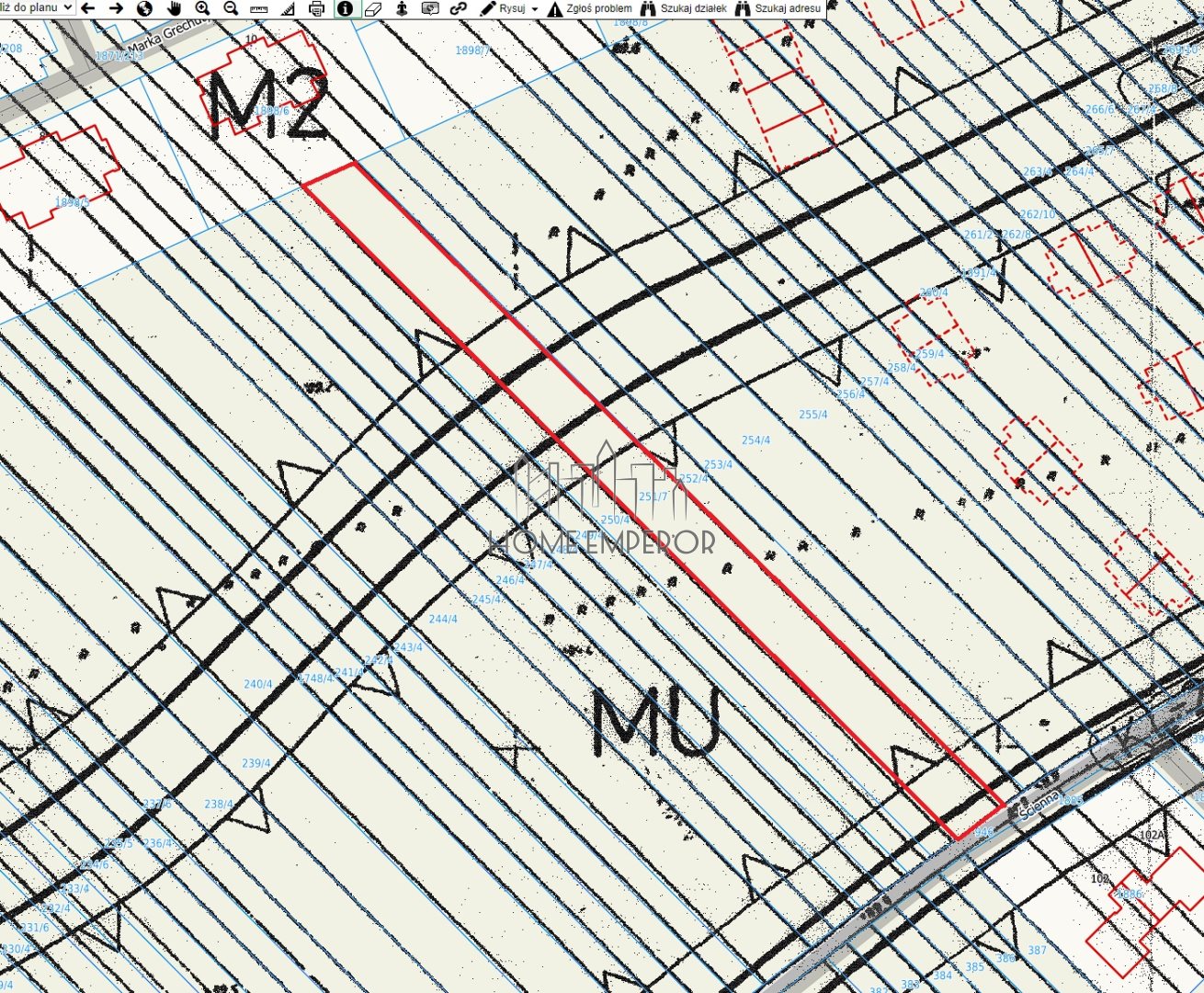 Działka budowlana i inwestycyjna 2 174 m², Bielawa