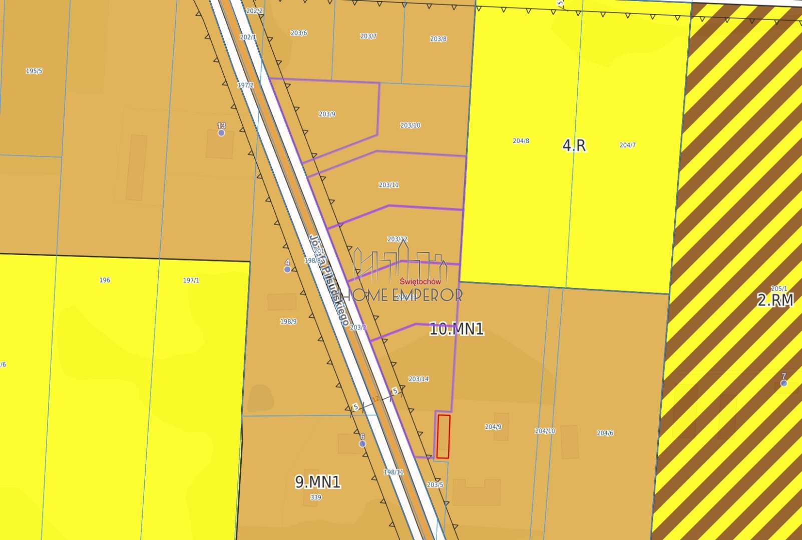 Działka budowlana i inwestycyjna 1 065 m², Świętochów