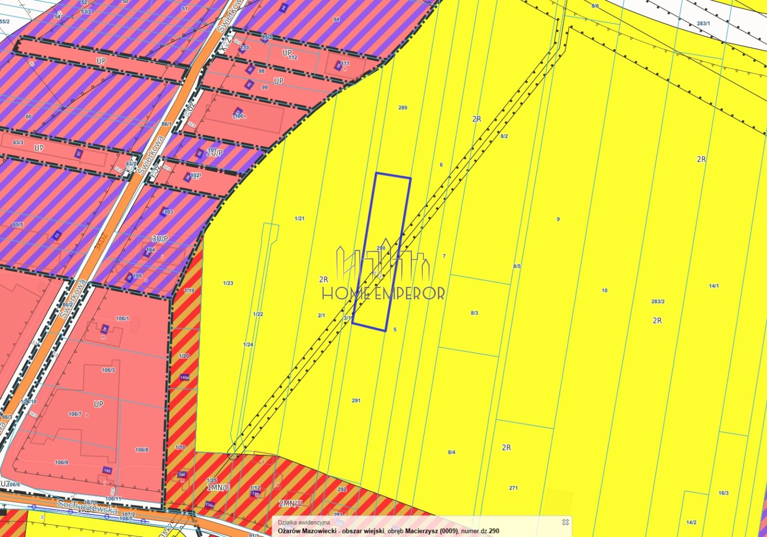 Działka rolna 3 539 m², Macierzysz