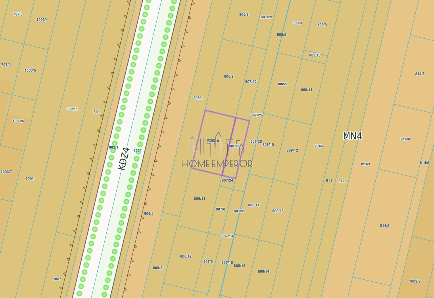 Działka budowlana 1 250 m², Dziekanów Polski