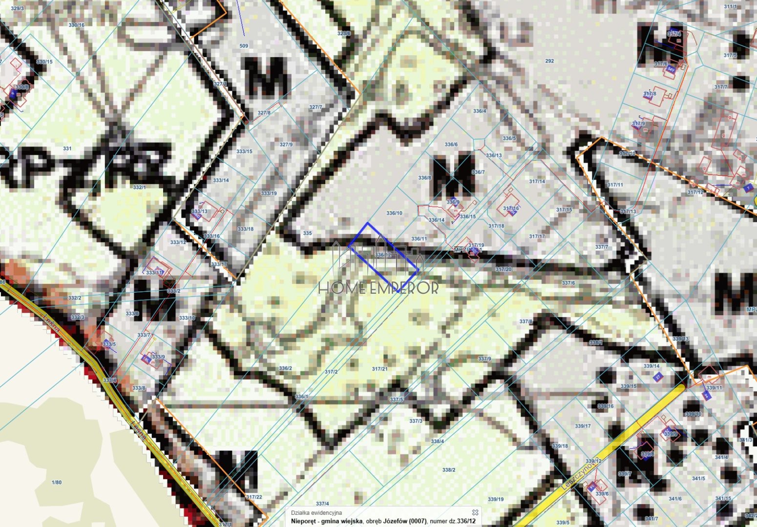 Działka rolna 1 419 m², Józefów