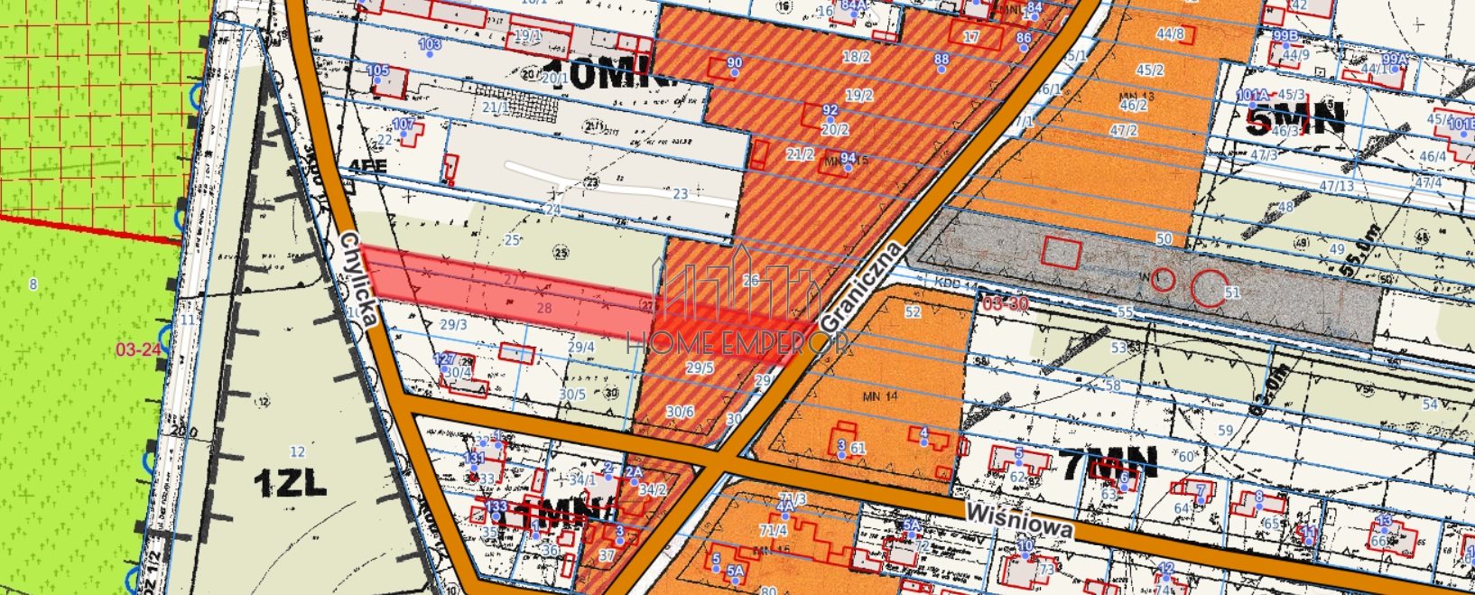 Działka budowlana i inwestycyjna 2 393 m², Konstancin-Jeziorna, Nowe Wierzbno