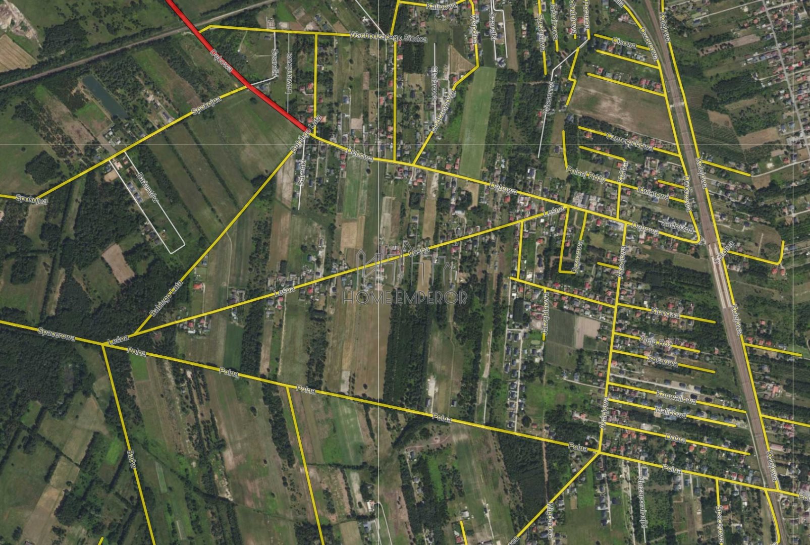 Działka budowlana 1 100 m², Gabryelin