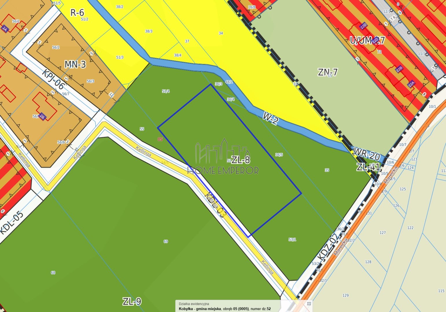 Działka leśna 4 866 m², Kobyłka