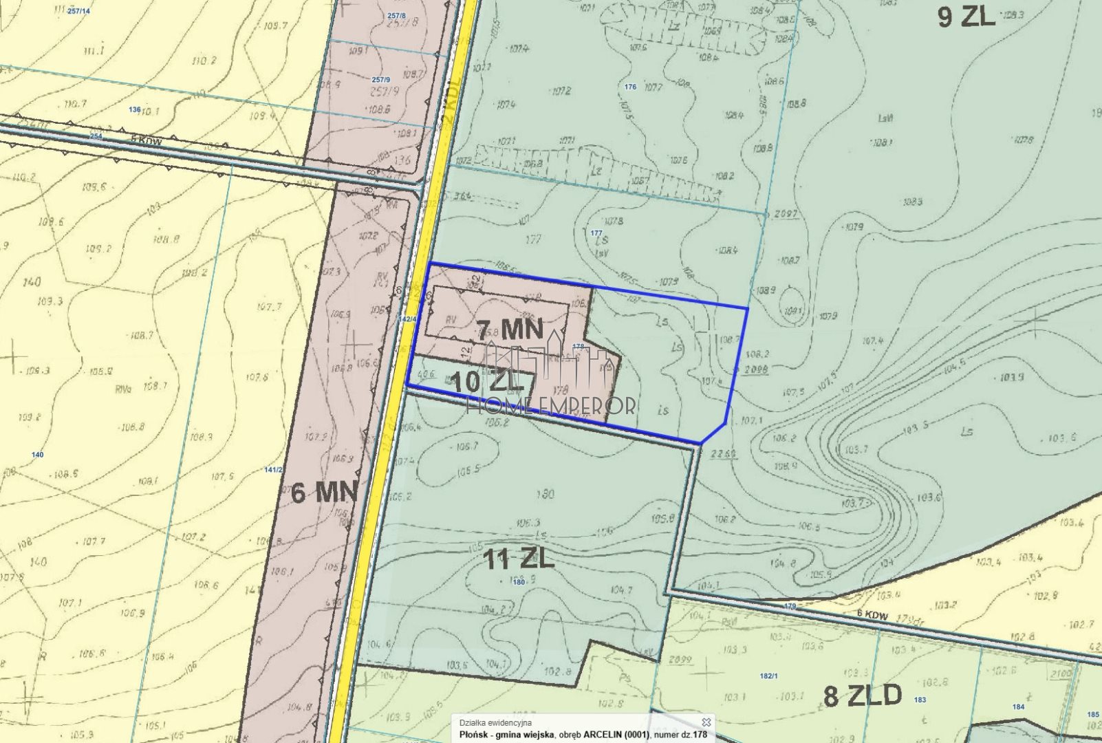 Działka budowlana i leśna 1,46 ha, Arcelin