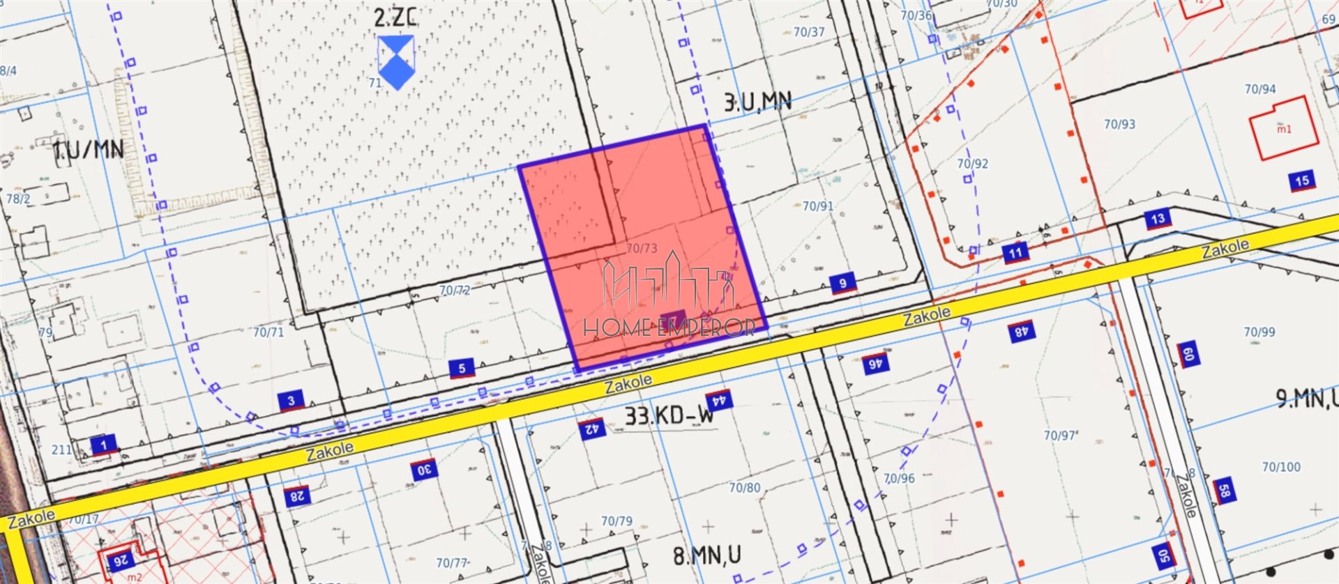Działka inwestycyjna 1 734 m², Prażmów