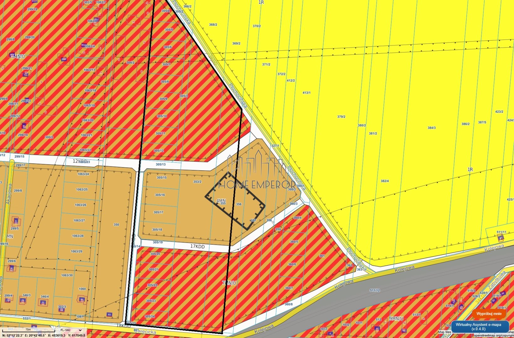 Działka budowlana i inwestycyjna 5,04 ha, Płochocin