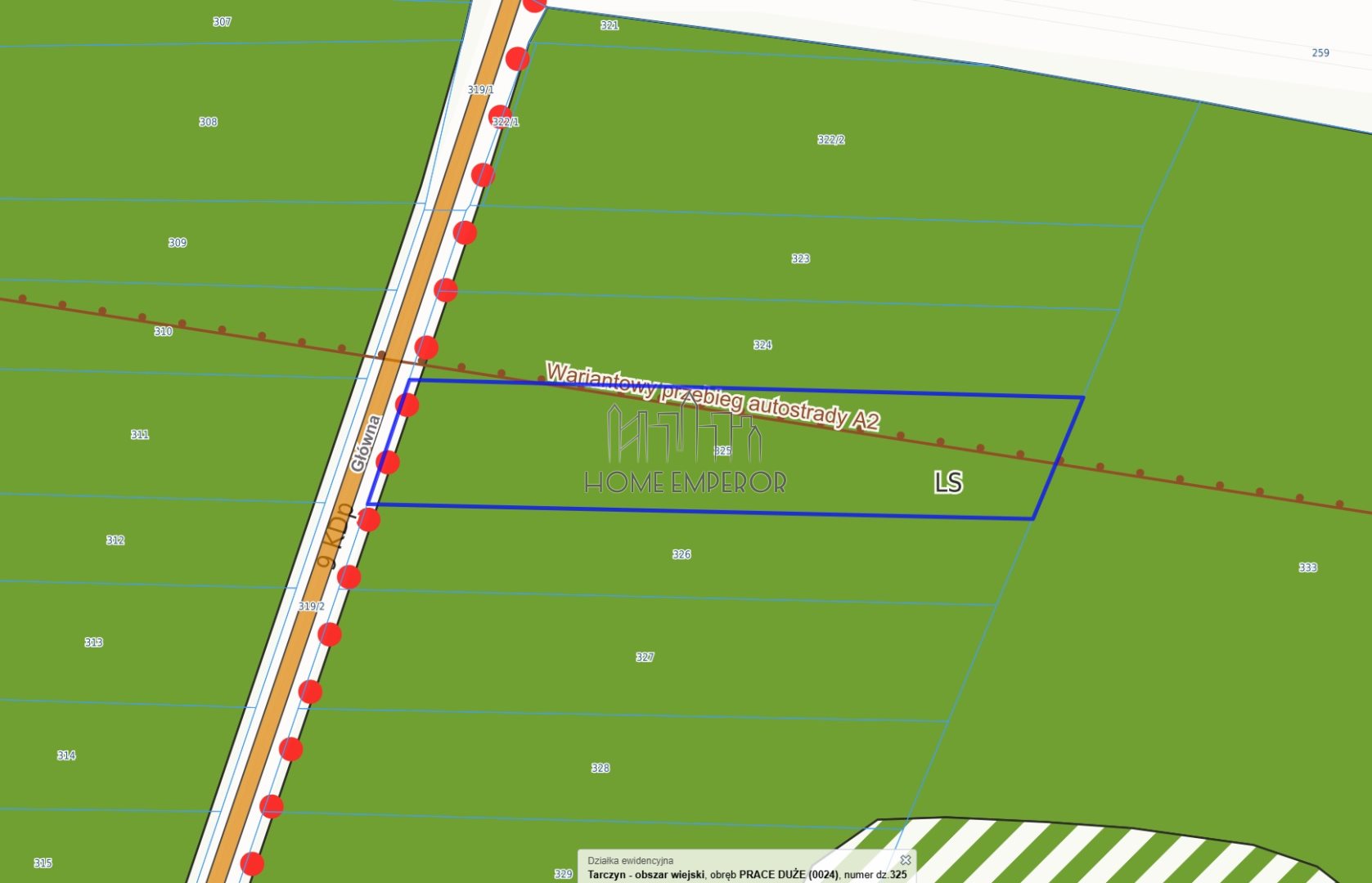 Działka leśna 5 092 m², Prace Duże