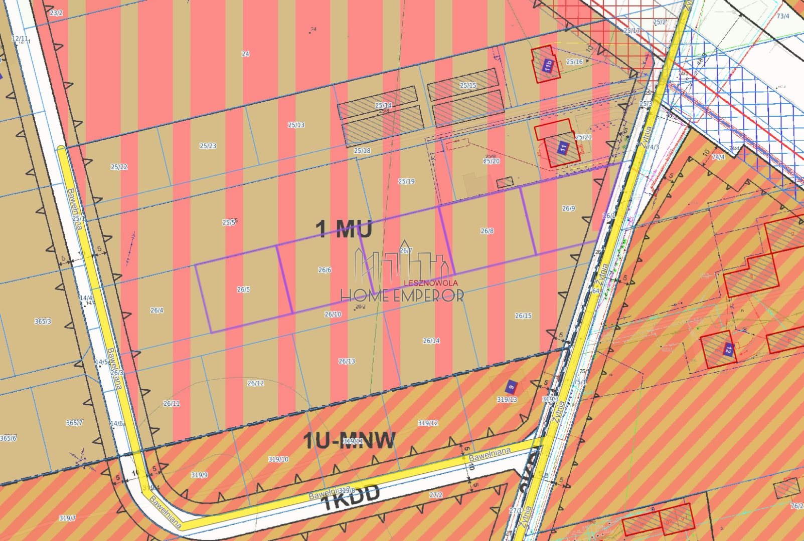 Działka budowlana i inwestycyjna 942 m², Lesznowola