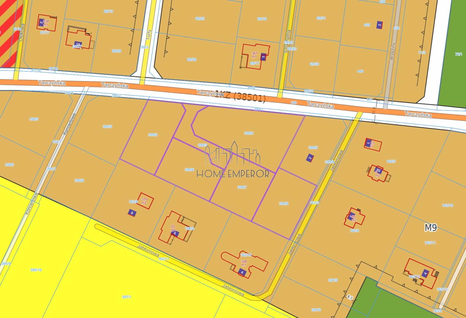 Działka budowlana 7 860 m², Ojrzanów
