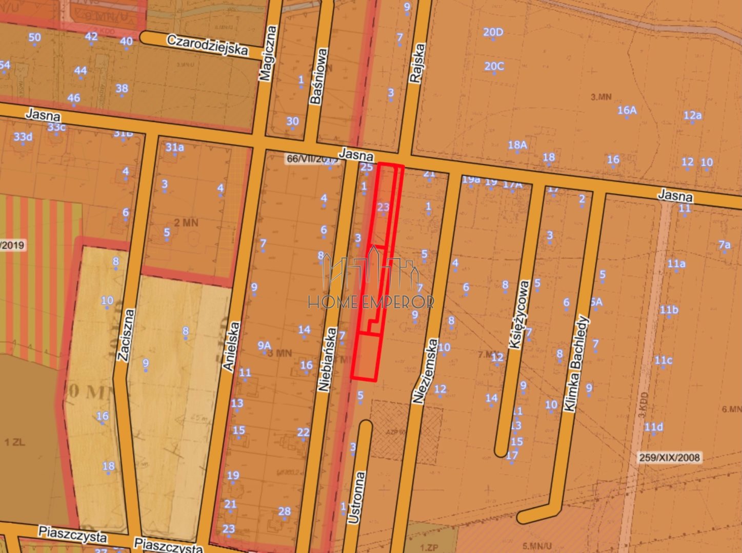 Działka budowlana 1 000 m², Wilcza Góra