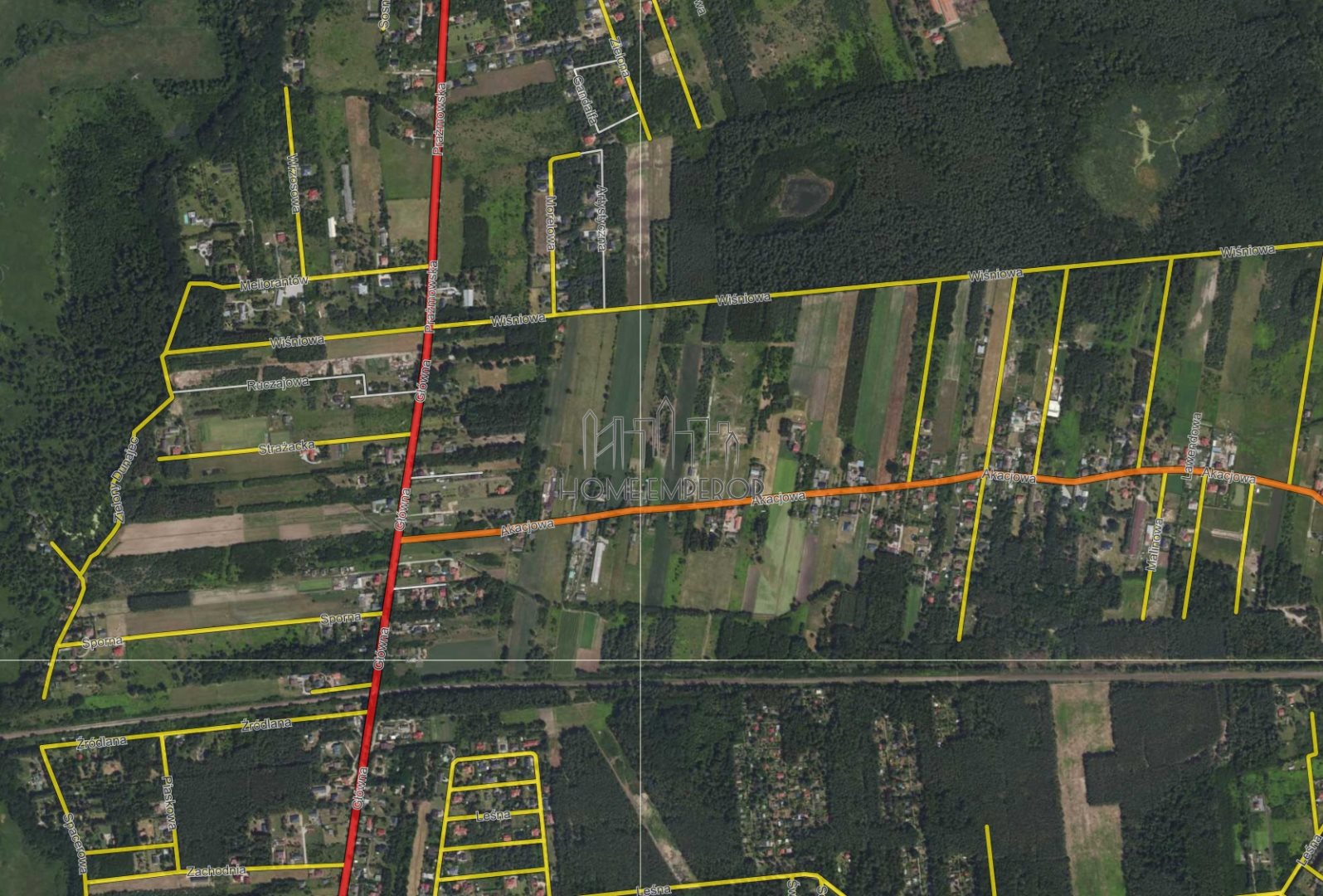 Działka budowlana i siedliskowa 1 200 m², Nowy Prażmów