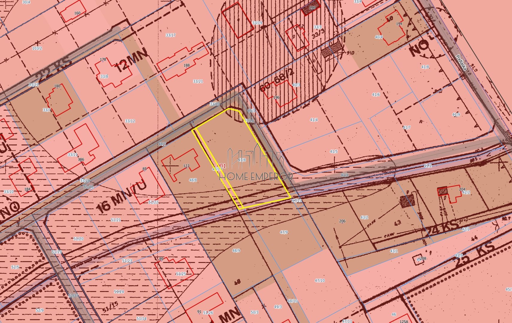 Działka budowlana i inwestycyjna 1 861 m², Parcela-Obory