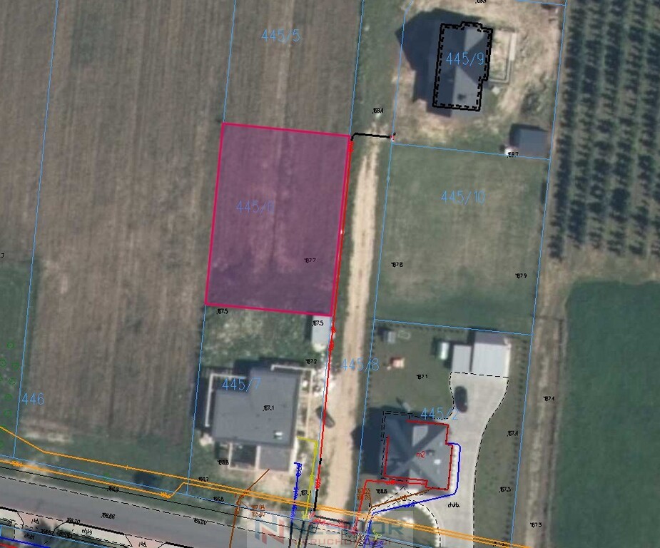 Działka budowlana 816 m², Stok Lacki