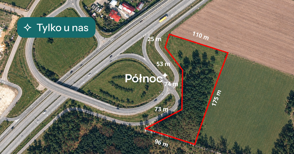 Działka inwestycyjna 1,26 ha, Jakubów