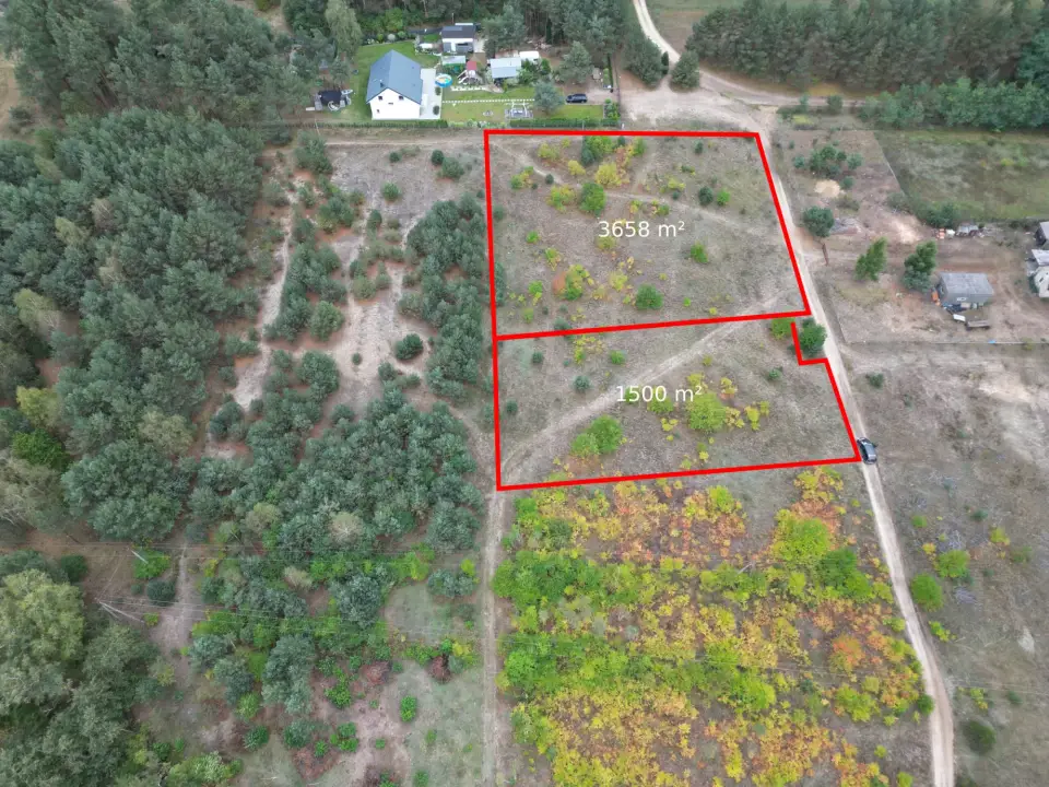 Działka budowlana 1 500 m², Ścichawa