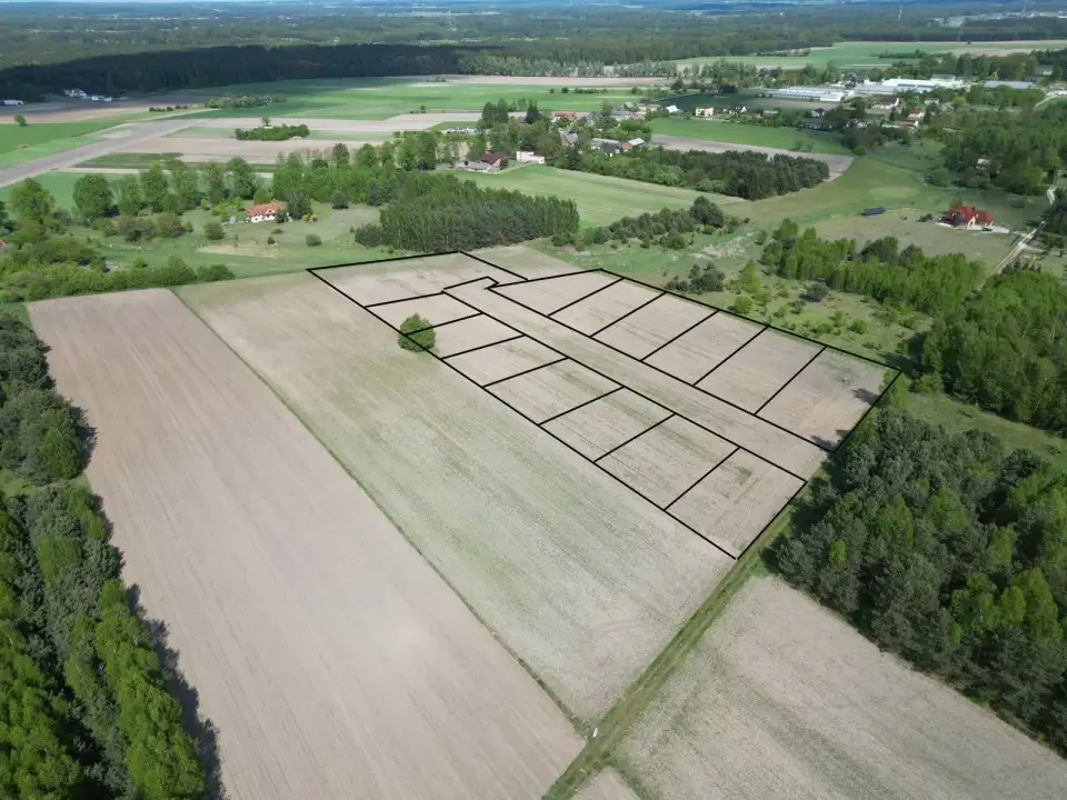 Działka budowlana 1 200 m², Głupice