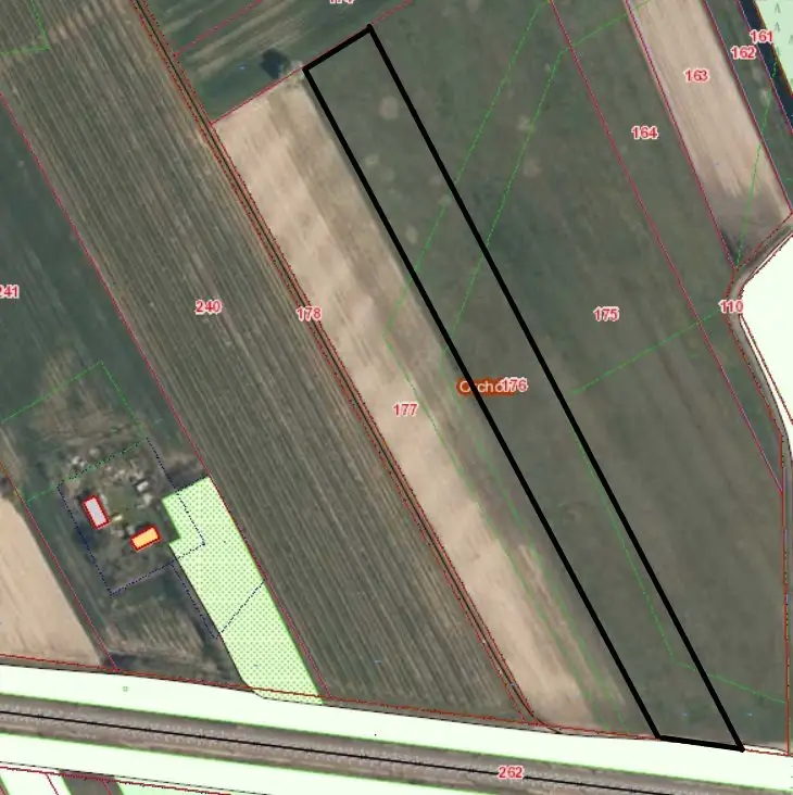 Działka budowlana 8 599 m², Orchów