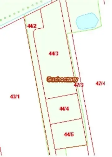 Działka budowlana 3 517 m², Suchoczasy