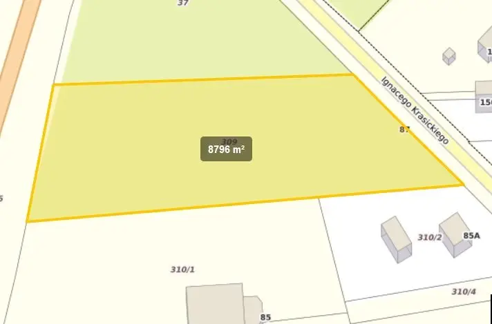 Działka budowlana 8 800 m², Radomsko