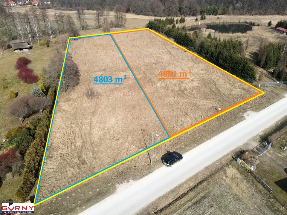Działka budowlana 4 803 m², Michałów