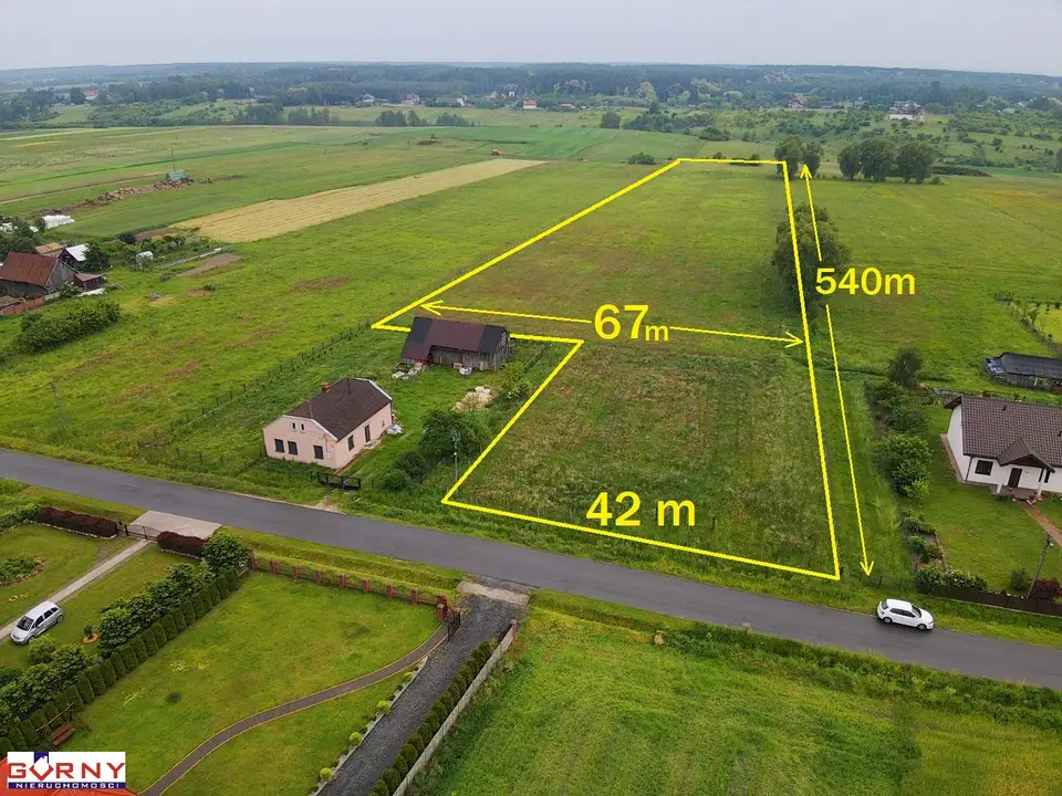 Działka budowlana 3,25 ha, Owczary