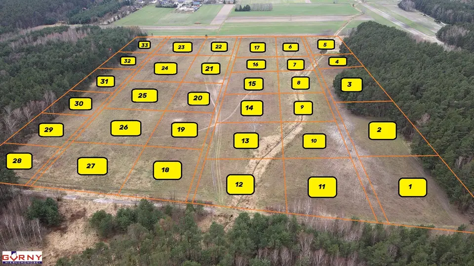 Działka rekreacyjna 3 000 m², Polichno, Budy