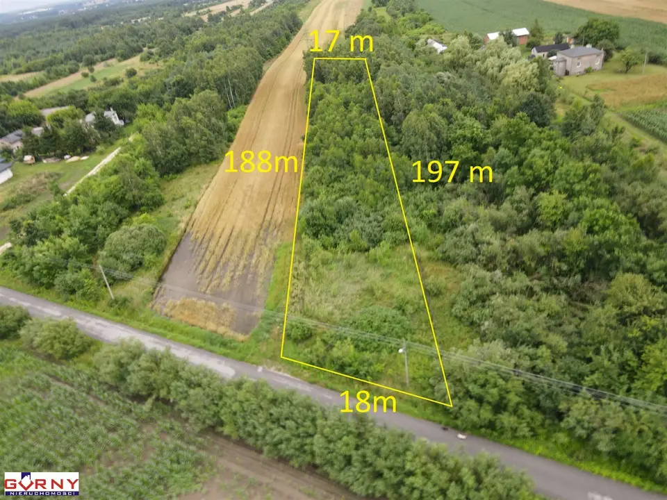 Działka budowlana 3 500 m², Włodzimierzów