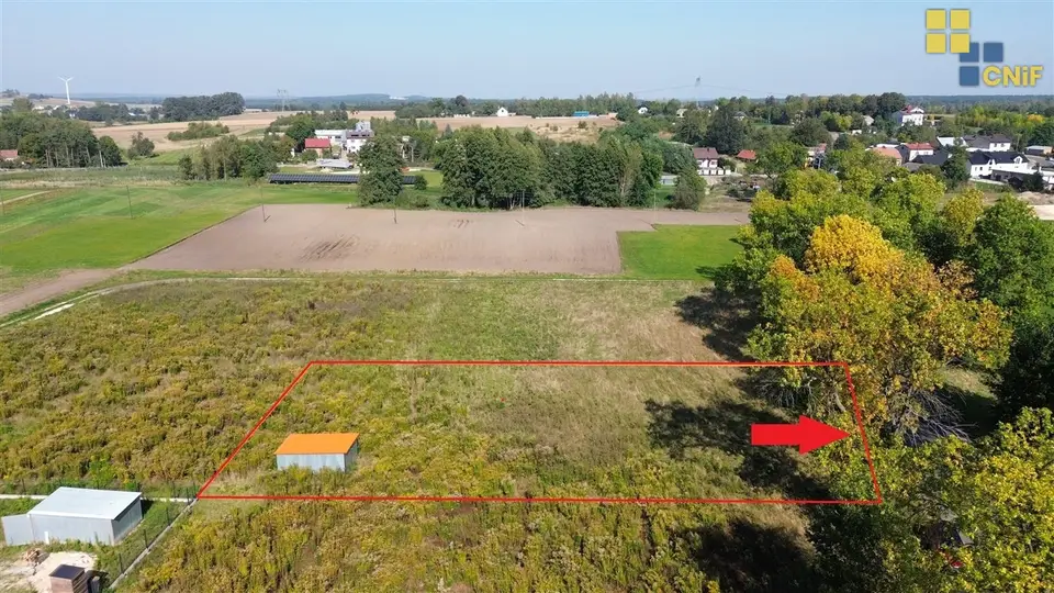Działka budowlana 1 105 m², Wilkowiecko