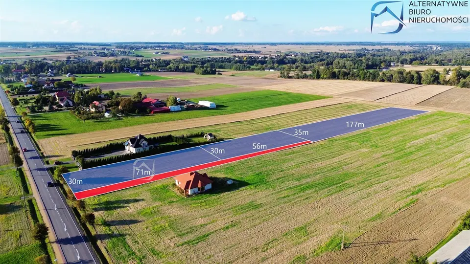 Działka budowlana 1 618 m², Strzyżewice