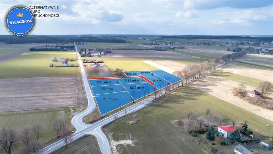 Działka budowlana i inwestycyjna 1 161 m², Bystrzyca Nowa