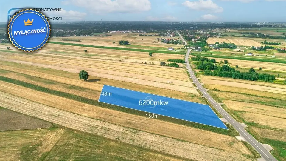 Działka inwestycyjna 6 200 m², Żabia Wola
