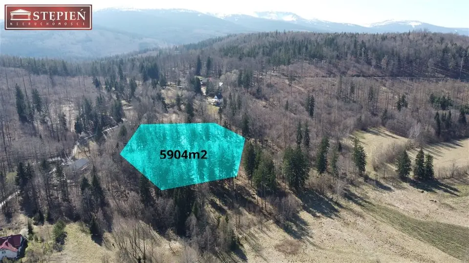 Działka budowlana 5 904 m², Zachełmie