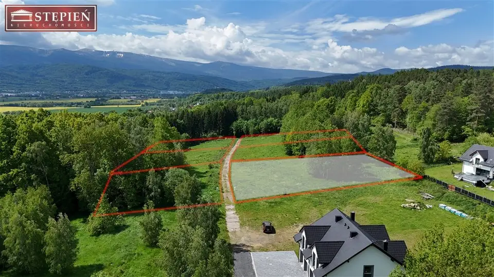 Działka budowlana 3 437 m², Wojcieszyce