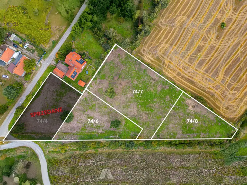 Działka budowlana 1 392 m², Mnichowice