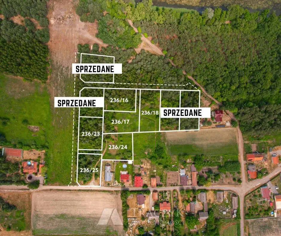 Działka budowlana 1 800 m², Trzebnica