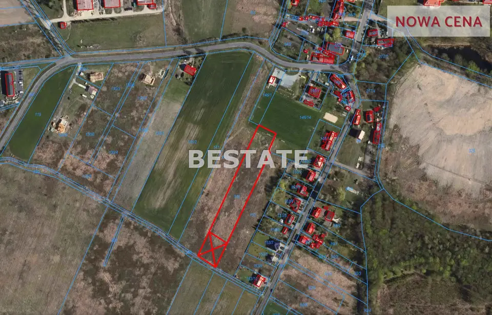 Działka budowlana 7 518 m², Komorniki