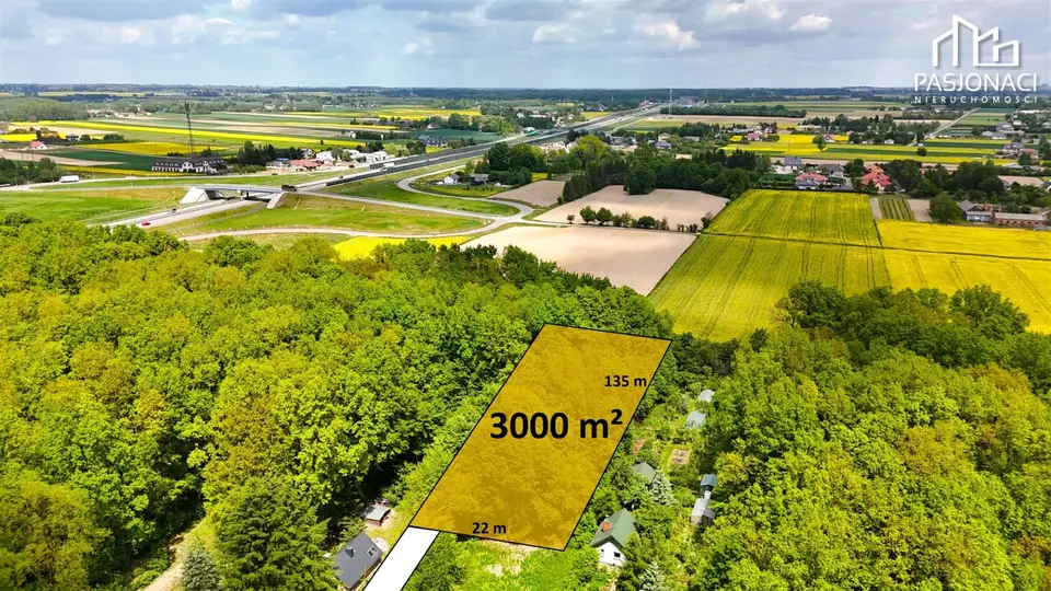 Działka budowlana i rolna 3 000 m², Strzeszkowice Duże