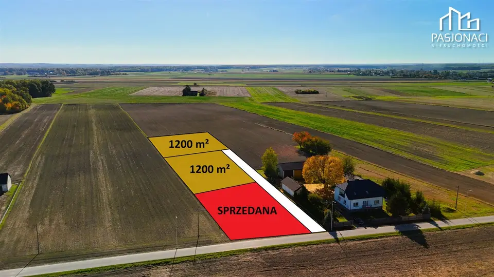 Działka budowlana 1 200 m², Niedrzwica Kościelna, Niedrzwica Kościelna Kolonia