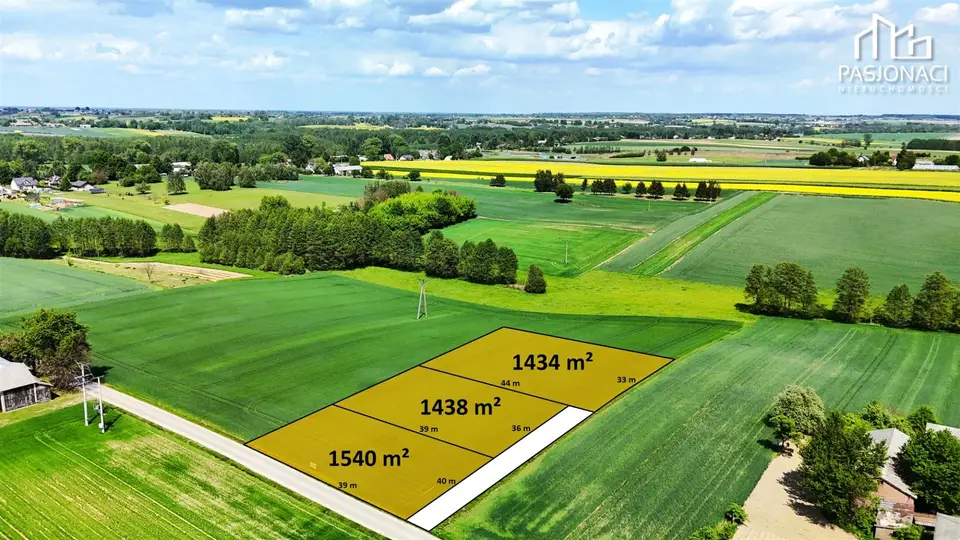 Działka budowlana 1 540 m², Sieprawice