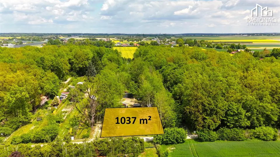 Działka budowlana 1 037 m², Strzeszkowice Duże